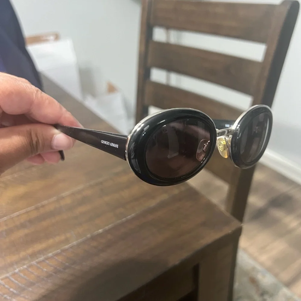 Vintage Giorgio Armani Black Sunglasses - Picture 6 of 8